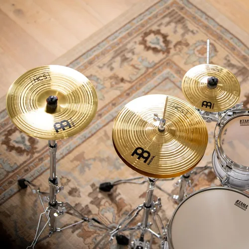 Vista 9 de Meinl Platillo China de 12" - Latón con acabado tradicional HCS para batería, fabricado en Alemania (HCS12CH)