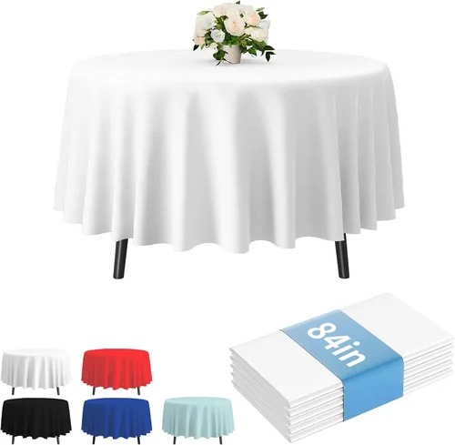 Vista 18 de Fixwal Mantel de plástico negro desechable de 54 x 108 pulgadas, mantel rectangular impermeable, paquete de 5 para graduación, decoración de fiesta