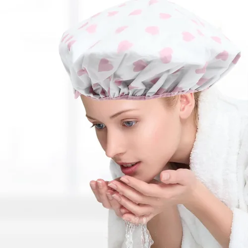 Vista 6 de Healeved Gorro de ducha para el cuidado del cabello, gorro de ducha con calefacción, gorro de natación impermeable, productos para el cabello