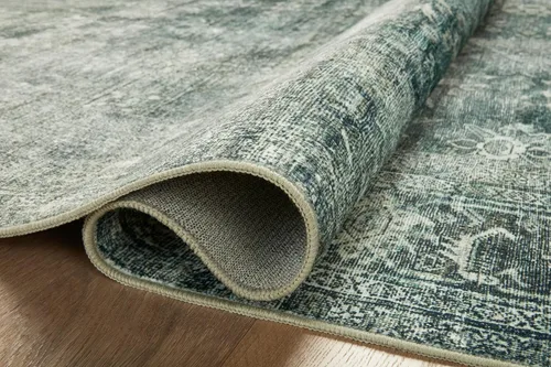 Vista 12 de Loloi Magnolia Home de Joanna Gaines, Colección Banks BAN-03 Azul/Laguna, 2 pies 3 pulgadas x 3 pies 9 pulgadas, altura de pelo de.13 pulgadas