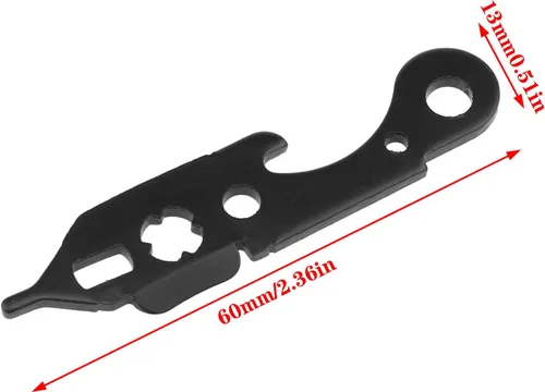 Vista 2 de AYLIFU 2 herramientas de llave de dardos, herramientas de extracción de punta de dardos para cargar y descargar cabeza de dardos de aluminio (negro)
