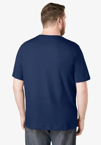Vista 2 de KingSize Big & Tall - Camiseta ligera, sin encogimiento, con cuello redondo para hombre