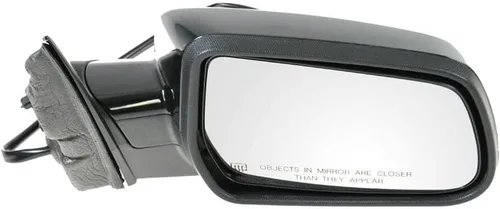 Vista 106 de TRQ Cubierta cromada del espejo manual del lado del pasajero, acabado liso para Volvo VNL 2004-2014