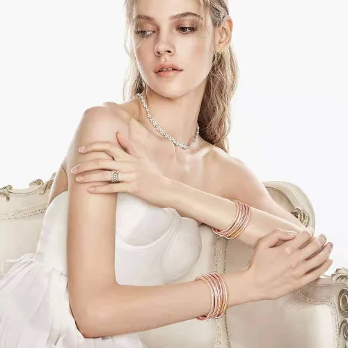Vista 3 de Juego de pulseras de gelatina con purpurina joyas a la moda con forro de polvo dorado pulseras ligeras y bonitas para mujeres y niñas