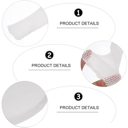 Vista 3 de Breathable Tubular Stockinette Bandage 10m Roll High Elastic Spandex Cotton Mesh Wound Retainer Suitable for Finger and Joint Support
