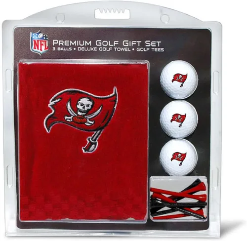 Vista 5 de Team Golf Juego de regalo premium de la NFL: toalla bordada de lujo, 3 bolas, 14 camisetas (2-3/4 pulgadas regular)