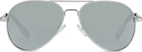 Vista 45 de Gafas de sol polarizadas de aviador pequeñas para niñas y niños de 4 a 16 años