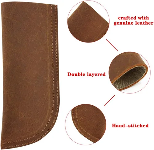 Vista 3 de Funda de mango de hierro fundido hecha a mano, soporte para sartén de asistencia, agarradera resistente al calor de doble capa para sartenes