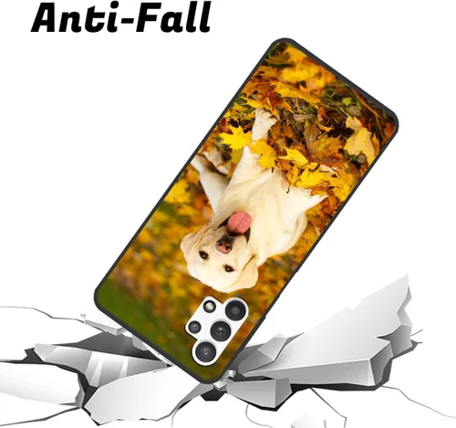 Vista 3 de Funda de teléfono con foto personalizada para Samsung Galaxy A32 5G, imagen/texto personalizados, funda negra delgada y suave, regalo único de nicho