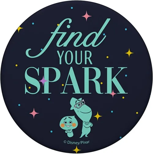 Vista 3 de Disney Pixar Soul Encuentra tu chispa de retrato PopSockets intercambiables PopGrip