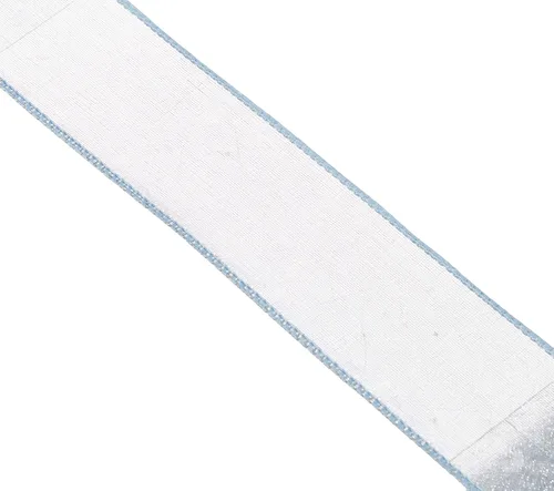 Vista 7 de Homeford Cinta de gasa transparente con borde con alambre, 25 yardas (1-1/2 pulgadas, belleza)
