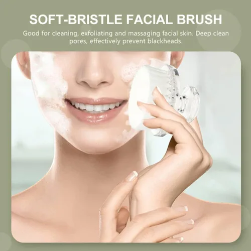 Vista 3 de COHEALI Cepillo de limpieza facial de alta limpieza limpiador de poros Cepillo exfoliante limpiador facial para piel