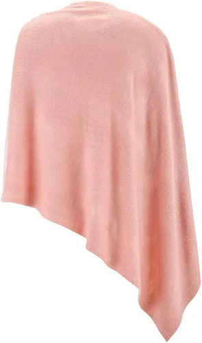 Vista 3 de Fomolom Ponchos para mujer, versátil, ligero, tejido sólido, chal envolvente, bufanda, accesorios para mujer