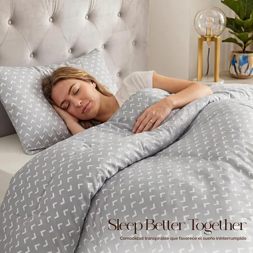 Vista 9 de Utopia Bedding Juego de edredón de 2 piezas, edredón estampado, flechas Flechas Blancas