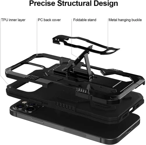 Vista 6 de Funda compatible con Samsung Galaxy Note 20 5G, con protector de pantalla de vidrio templado y clip para cinturón, cuerpo completo, resistente, a