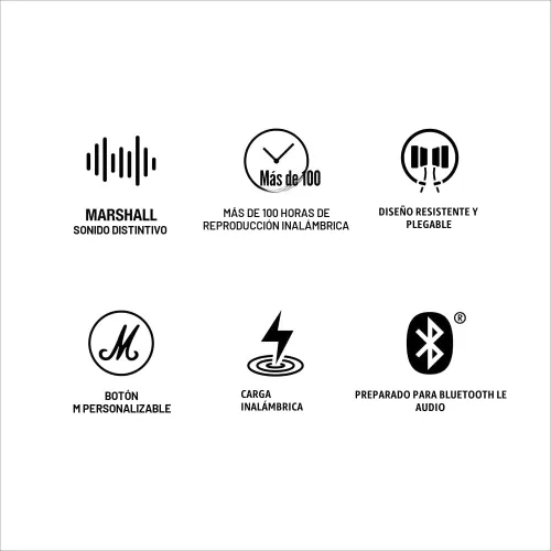 Vista 12 de Marshall Major V - Auriculares inalámbricos con Bluetooth para llevar en la oreja - Negro