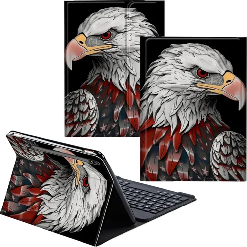 Vista 57 de Para Samsung Galaxy Tab S6 Lite Funda 2022/2020 Teclado Inalámbrico Desmontable Y Cubierta De Soporte De Cuero PU Funda Protectora Para Samsung