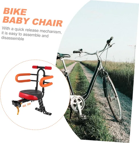 Vista 5 de KICHOUSE Asiento de bicicleta de sillín para niños y niñas, asiento de bicicleta cómodo, seguro, fácil de instalar, crece