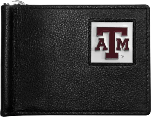 Vista 10 de Siskiyou Cartera deportiva de cuero con clip para billetes de la NCAA