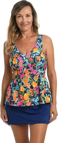 Vista 7 de Maxine Of Hollywood Women's Over The Shoulder Empire Tankini Swimsuit Top