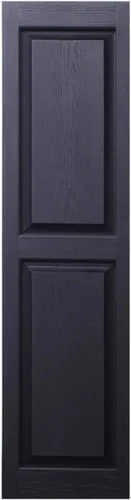 Vista 2 de Polaris - Persianas de vinilo Homeside con panel elevado (1 par), 14-1/2 pulgadas x 71 pulgadas, color 050 negro