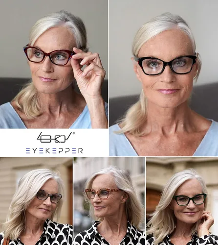 Vista 2 de Eyekepper Paquete de 5 lentes de lectura para mujer Cateye Ladies Readers
