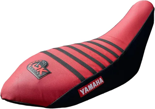 Vista 5 de Funda de asiento compatible con Yamaha Raptor 700 700R Funda de asiento 2006-2021 (Lados negros/Parte superior roja)