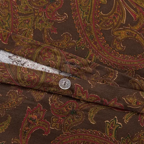 Vista 5 de Eikei Juego de funda de edredón clásica de cachemira, 3 piezas, ropa de cama bohemia Boteh Damasco medallón de 400 hilos, algodón egipcio satinado