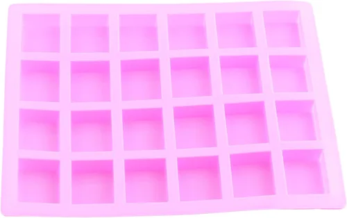 Vista 9 de Moldes del caramelo del silicón del rectángulo de 24 cavidades para las barras energéticas del caramelo del caramelo