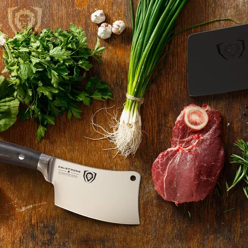 Vista 8 de Dalstrong - Cuchillo de carnicero, 4.5 pulgadas, serie Gladiador Elite, cuchillo de cocina resistente para regalo, mango negro, cuchillo afilado