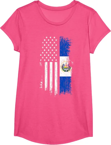 Vista 19 de Camiseta de la bandera de Estados Unidos salvadoreño - Camiseta de El Salvador USA