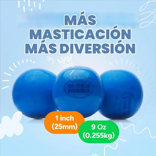 Vista 3 de Bolas de chicle en frasco - Bolas de chicle grandes de 1 pulgada - Goma de mascar sabor a arándano con burbujas - Goma para niños verde - Bolas