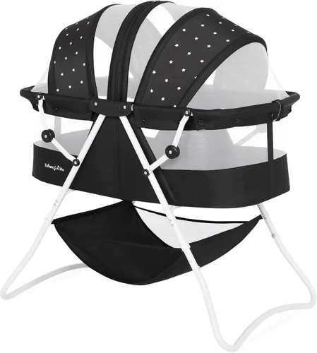 Vista 11 de Dream On Me Karley - Moisés para recién nacidos, ganador del premio National Parenting y Mom’s Choice, portátil y ligero con dosel ajustable