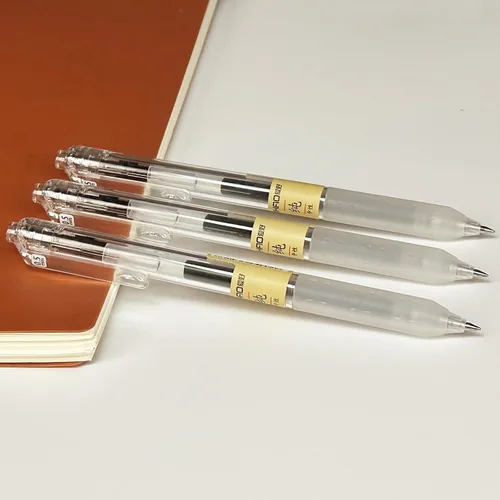 Vista 7 de 12 piezas, bolígrafos de gel de 0,5 mm, bolígrafos retráctiles, bolígrafos negros de 0,5 mm de punta fina, estilo de bolígrafo de gel japonés