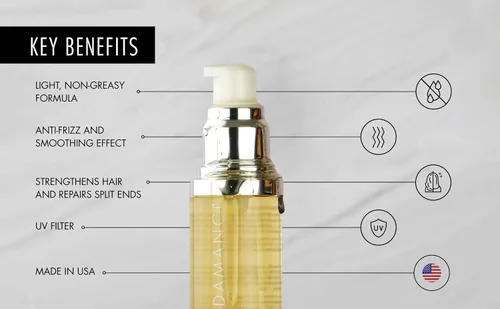 Vista 5 de DAMANCI Aceite de argán Elixir – Aceite de argán de primera calidad para el cabello – Aceite para el cabello – Gotas para el cabello – Tratamiento