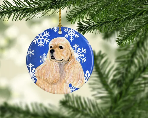 Vista 32 de Caroline's Treasures Cavalier Spaniel - Adorno de cerámica para colgar en el árbol de Navidad, para el hogar, Navidad, fiestas, regalo, 3 pulgadas