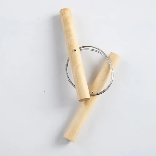 Vista 7 de EXCEART Cortador de arcilla de alambre con mango de madera, alambre de acero, herramienta de corte de arcilla de plastilina de queso, línea
