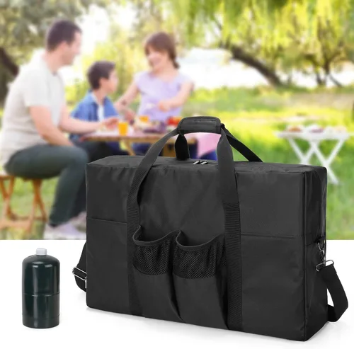 Vista 7 de samdew Funda de transporte para estufa de campamento, bolsa de almacenamiento para estufa de campamento compatible con estufa de gas Coleman de 2