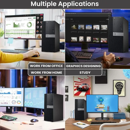 Vista 6 de Dell Computadora de escritorio Optiplex 7040 Mini Tower - Intel Core i7-6700 6ª generación de 3.4 GHz, 32 GB DDR4 de RAM, 512 GB SSD, gráficos Intel