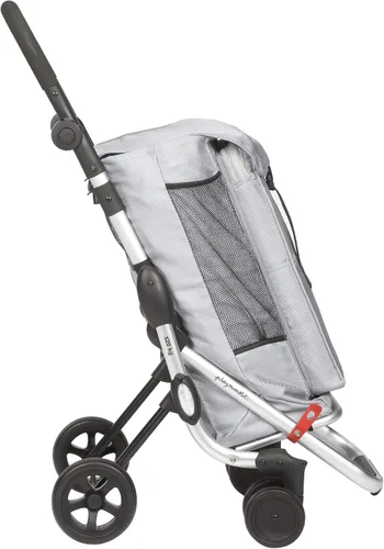 Vista 5 de PlayMarket GO UP Carrito de compras plegable con ruedas giratorias, texturizado