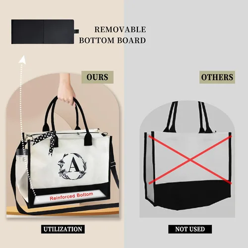 Vista 4 de BeeGreen Bolsa personalizada para mujeres, mamá, profesora, amigas, hermana, bolsas de regalo con bolsa de Comestic