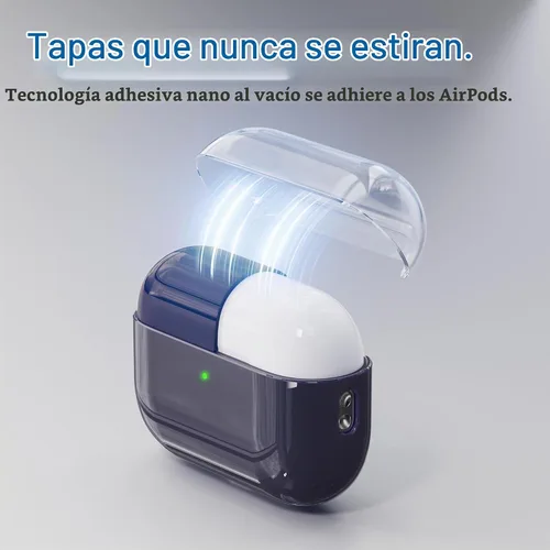 Vista 3 de Funda para AirPods Pro 3 Never-Sretch-Out DamonLight a prueba de golpes, funda protectora de silicona semidura compatible con Apple Airpods Pro
