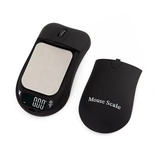 Vista 4 de SaiDian 1 Uds. Mini escala electrónica de alta precisión 3.53 oz/0.00 oz forma creativa ratón escala de alimentos escala portátil joyería escala