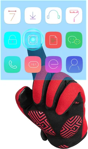 Vista 2 de Guantes de ciclismo VMFTS con gel y guantes deportivos sin dedos completos para fitness, levantamiento de pesas, entrenamiento de escalada