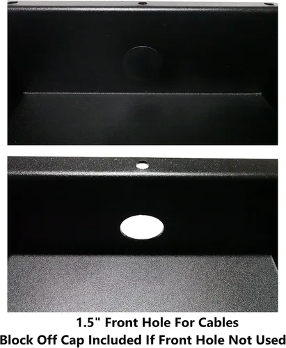 Vista 3 de Baldwin Iron Works - Bandeja de aluminio para pedal de arrastre empotrada, fabricada en Estados Unidos, color negro, compatible con todos