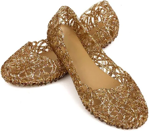 Vista 3 de Domucos - Sandalias planas de goma deslizantes para mujer, mocasines huecos