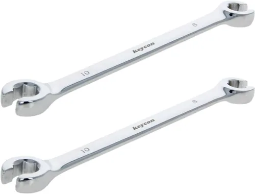 Vista 24 de Utoolmart Llave de tuerca acampanada, 0.236 in x 0.315 in métrica doble extremo abierto, 2 piezas