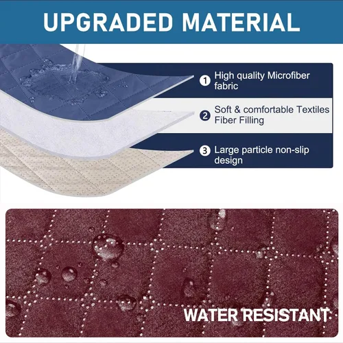 Vista 4 de Louis Donne - Funda acolchada reversible para sillón reclinable, resistente al agua, protector de muebles para sillón reclinable, funda Rojo