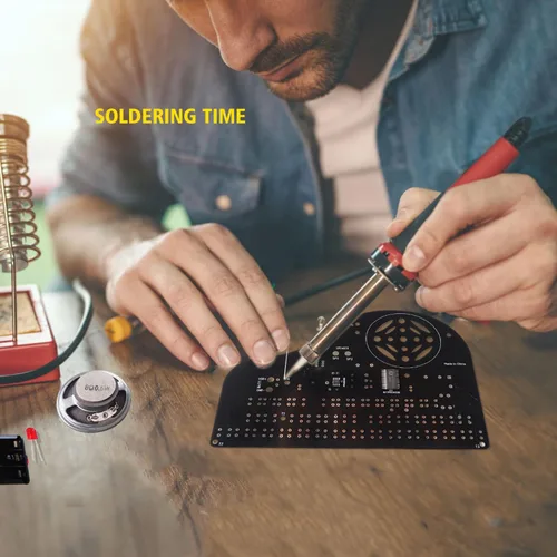 Vista 4 de Kit de Proyecto de Soldadura de Piano DIY, Kit de Práctica de Soldadura Electrónica, Gran Proyecto STEM y Regalo, Multifuncional