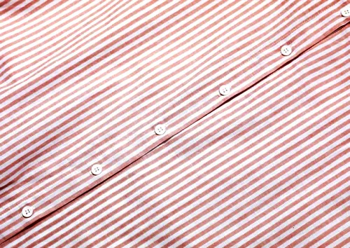 Vista 5 de utcoco Vestido largo de manga larga a rayas para mujer, casual, holgado, con botones, de algodón